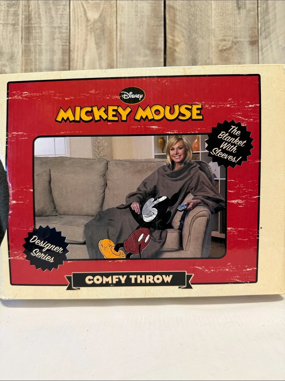 Disney Mickey Mouse Graphic Wearable Blanket With Sleeves